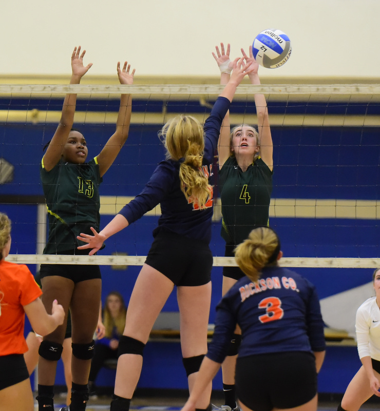 Lady Burros Volleyball beat Dickson Co. in 5 sets to win 3rd straight District 11 Championship