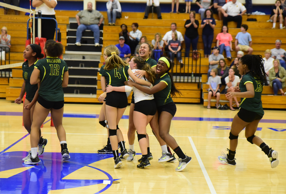 Lady Burros Volleyball beat Dickson Co. in 5 sets to win 3rd straight District 11 Championship