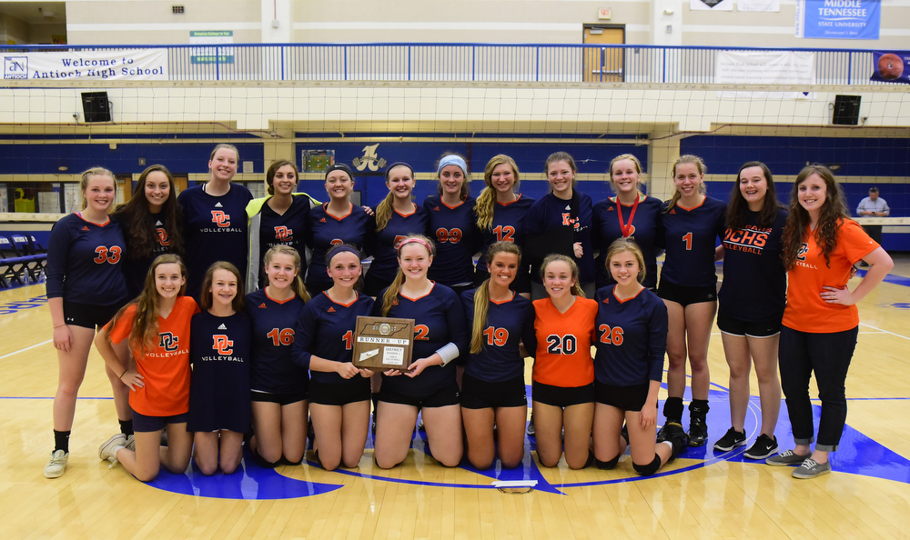 Lady Burros Volleyball beat Dickson Co. in 5 sets to win 3rd straight District 11 Championship