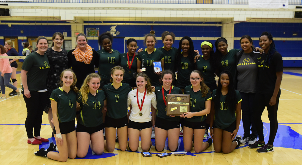 Lady Burros Volleyball beat Dickson Co. in 5 sets to win 3rd straight District 11 Championship