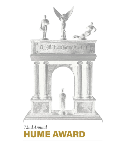 The+75th+Hume+Award+winner+will+be+announced+Wednesday%2C+Dec.+5