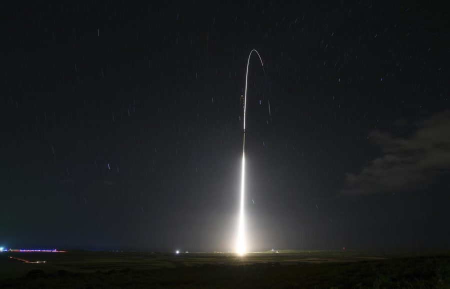 FILE - This Dec. 10, 2018, file photo, provided by the U.S. Missile Defense Agency (MDA),shows the launch of the U.S. militarys land-based Aegis missile defense testing system, that later intercepted an intermediate range ballistic missile, from the Pacific Missile Range Facility on the island of Kauai in Hawaii. The Trump administration will roll out a new strategy Thursday, Jan. 17, 2019, for a more aggressive space-based missile defense system to protect against existing threats from North Korea and Iran and counter advanced weapon systems being developed by Russia and China. (Mark Wright/Missile Defense Agency via AP)