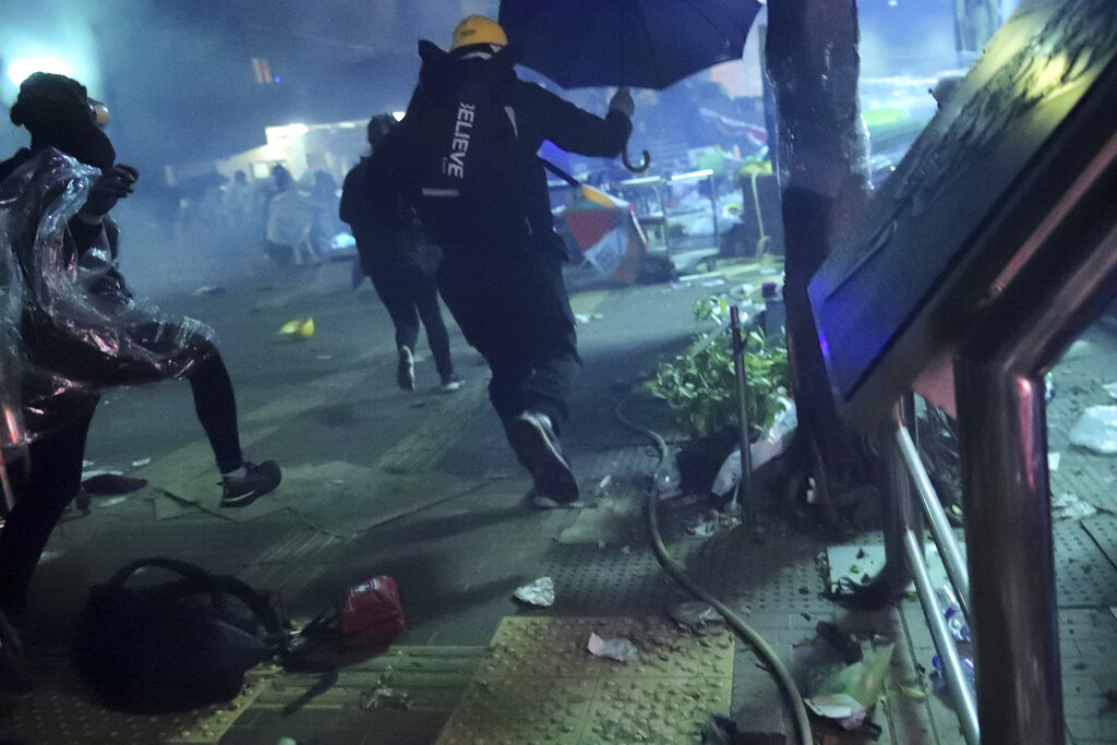 Hong+Kong+police+storm+university+held+by+protesters