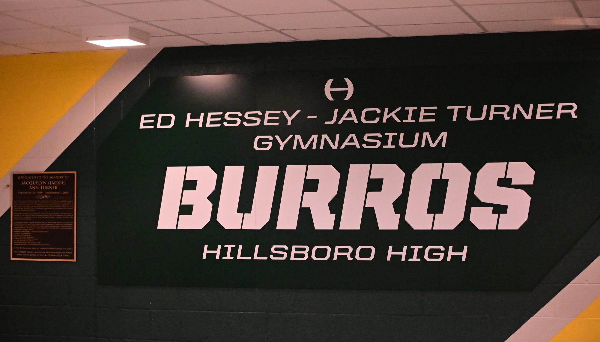 Hillsboro+High+School+adds+Jackie+Turner+during+the+naming+of+the+gymnasium