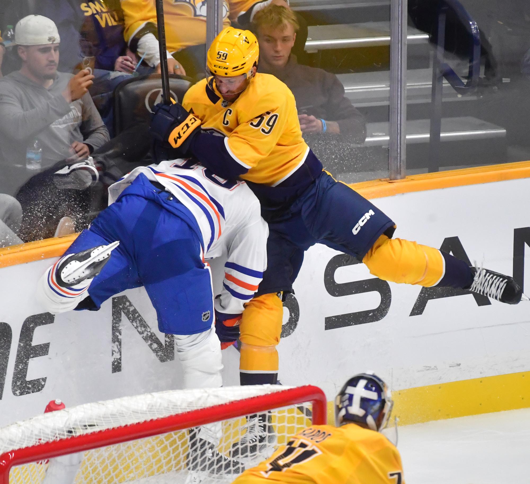 Kulak scores twice and McDavid gets first goal of season as Oilers beat Predators 4-2