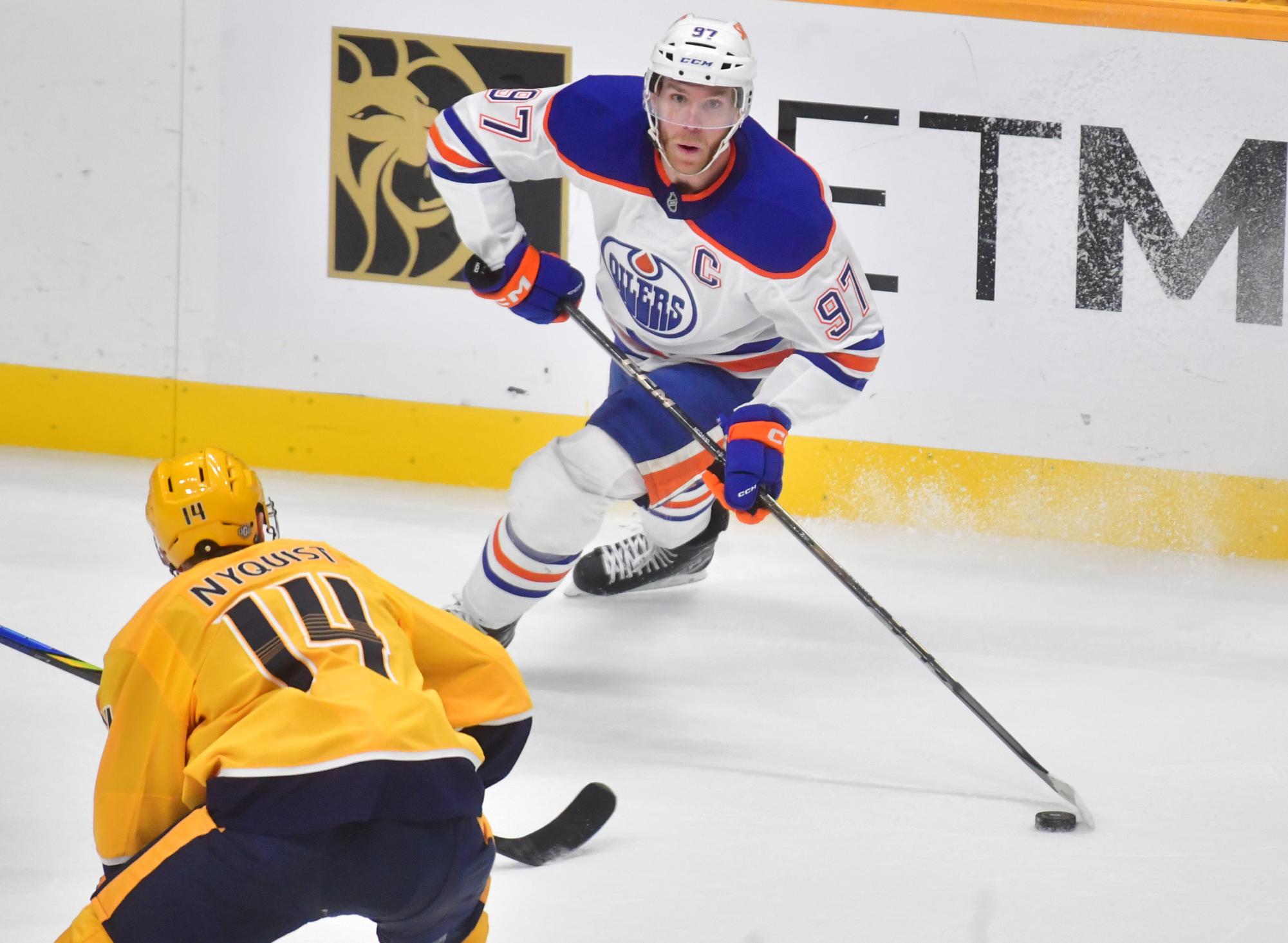 Kulak scores twice and McDavid gets first goal of season as Oilers beat Predators 4-2