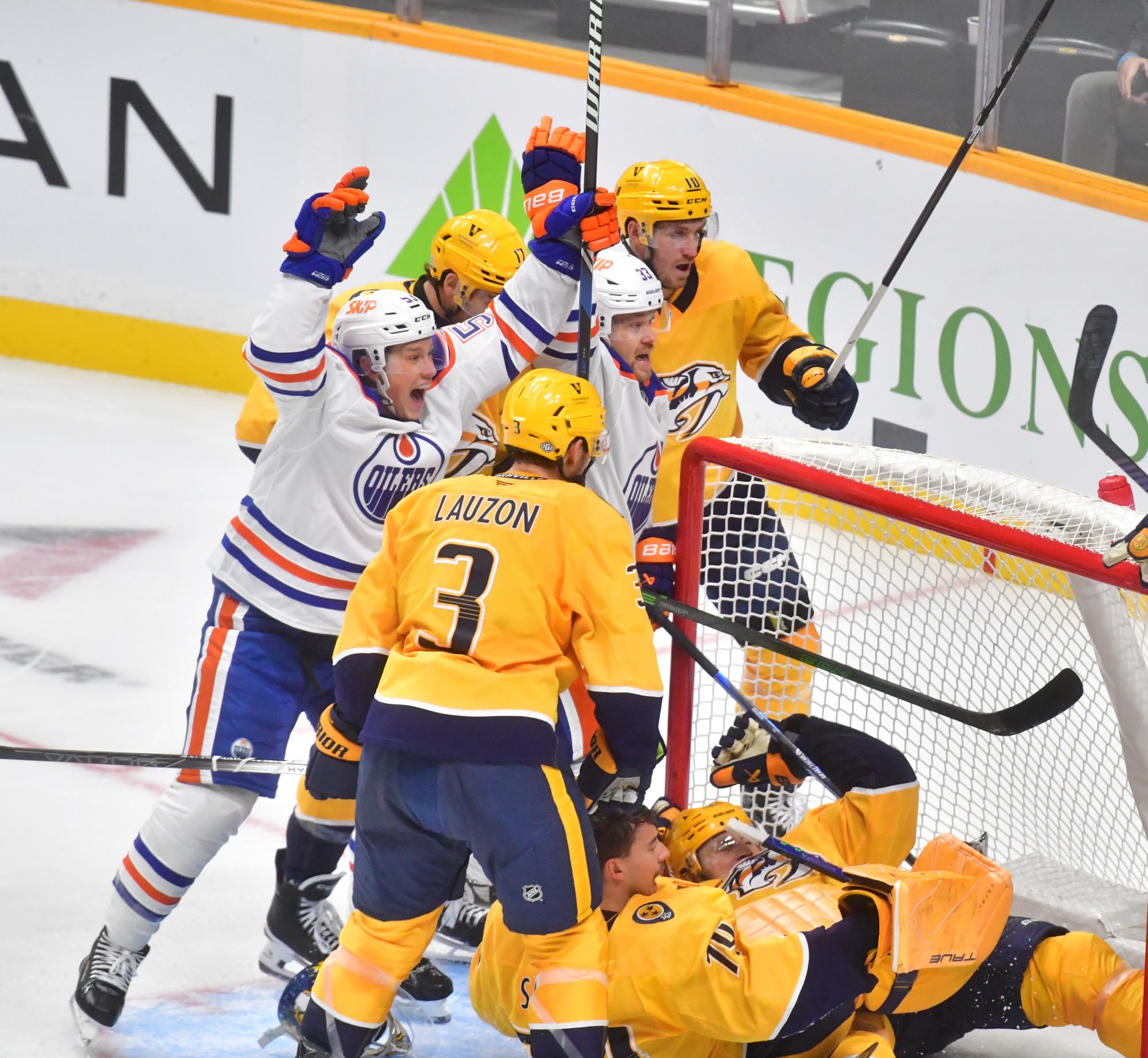 Kulak scores twice and McDavid gets first goal of season as Oilers beat Predators 4-2