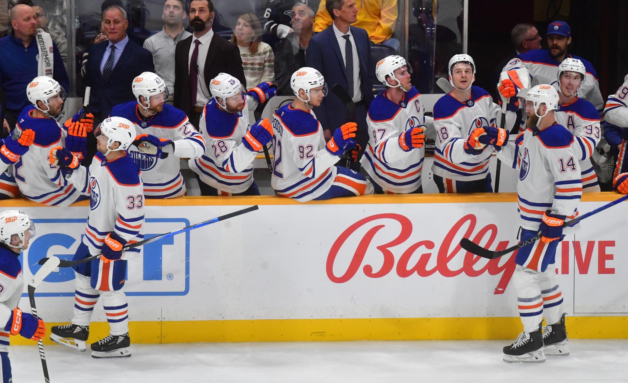 Kulak scores twice and McDavid gets first goal of season as Oilers beat Predators 4-2