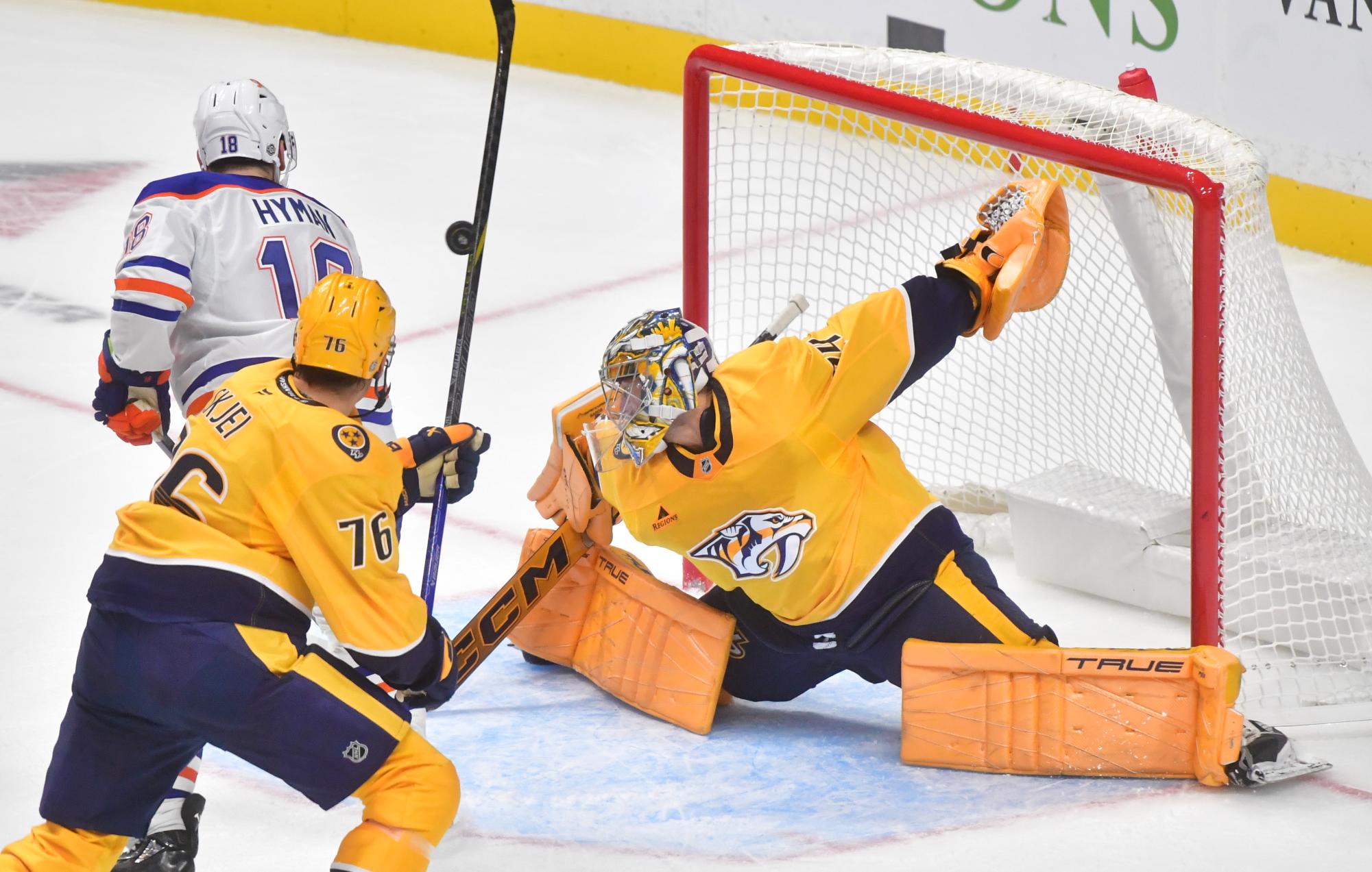 Kulak scores twice and McDavid gets first goal of season as Oilers beat Predators 4-2