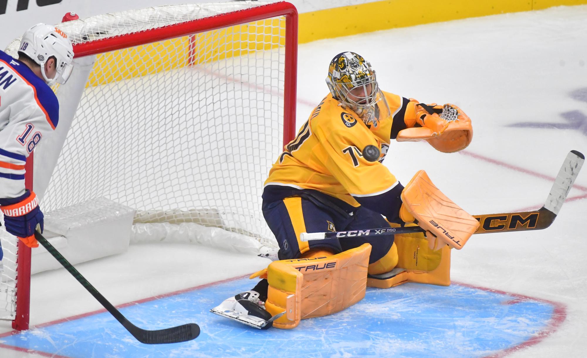 Kulak scores twice and McDavid gets first goal of season as Oilers beat Predators 4-2