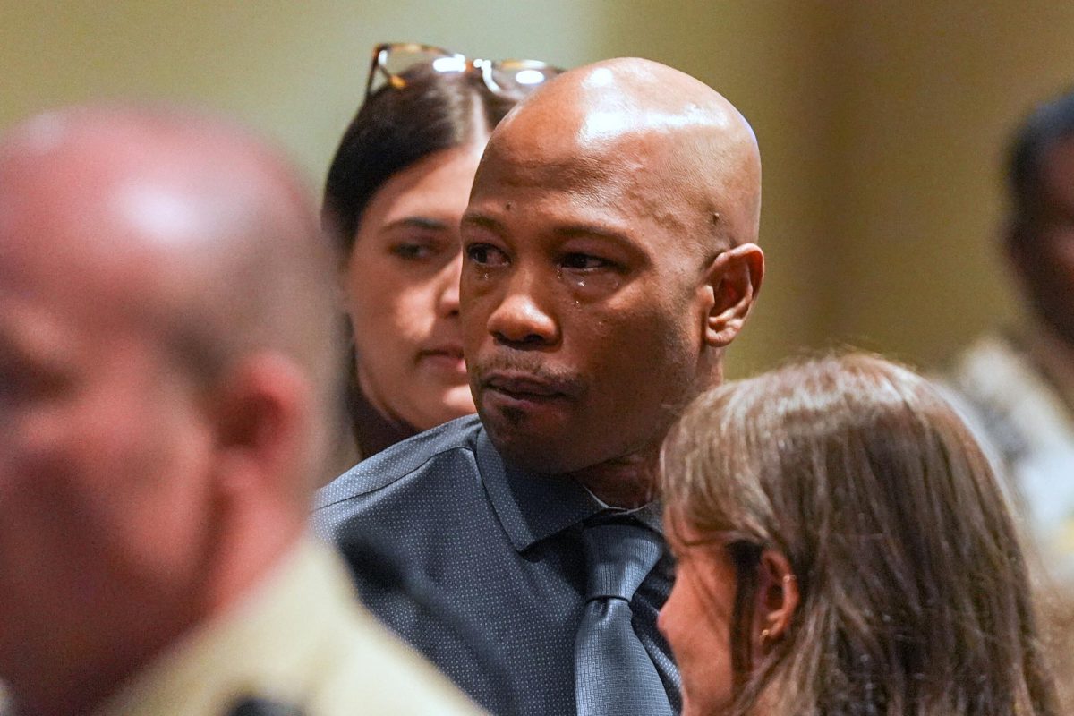 Hernandez Govan, accused of orchestrating the killing of rapper Young Dolph, reacts in the courtroom after being acquitted on all charges Thursday, Aug. 21, 2025 in Memphis, Tenn. (Chris Day/Commercial Appeal/USA Today Network via Pool)