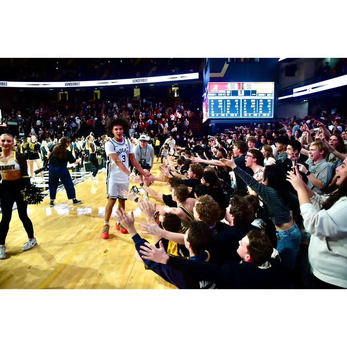 No. 11 Vanderbilt remains undefeated with 96-90 win over No. 13 Alabama