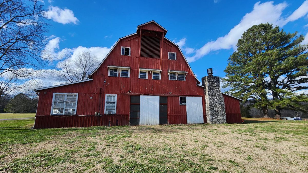 The Red Barn, at Camp Sycamore Hills shortly before its closing ceremony on January 17, 2026.